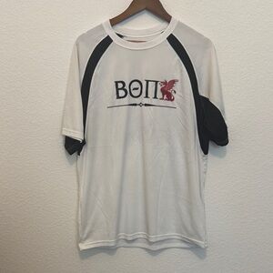 Beta Theta Pi Badger Sport White Athletic Tee
